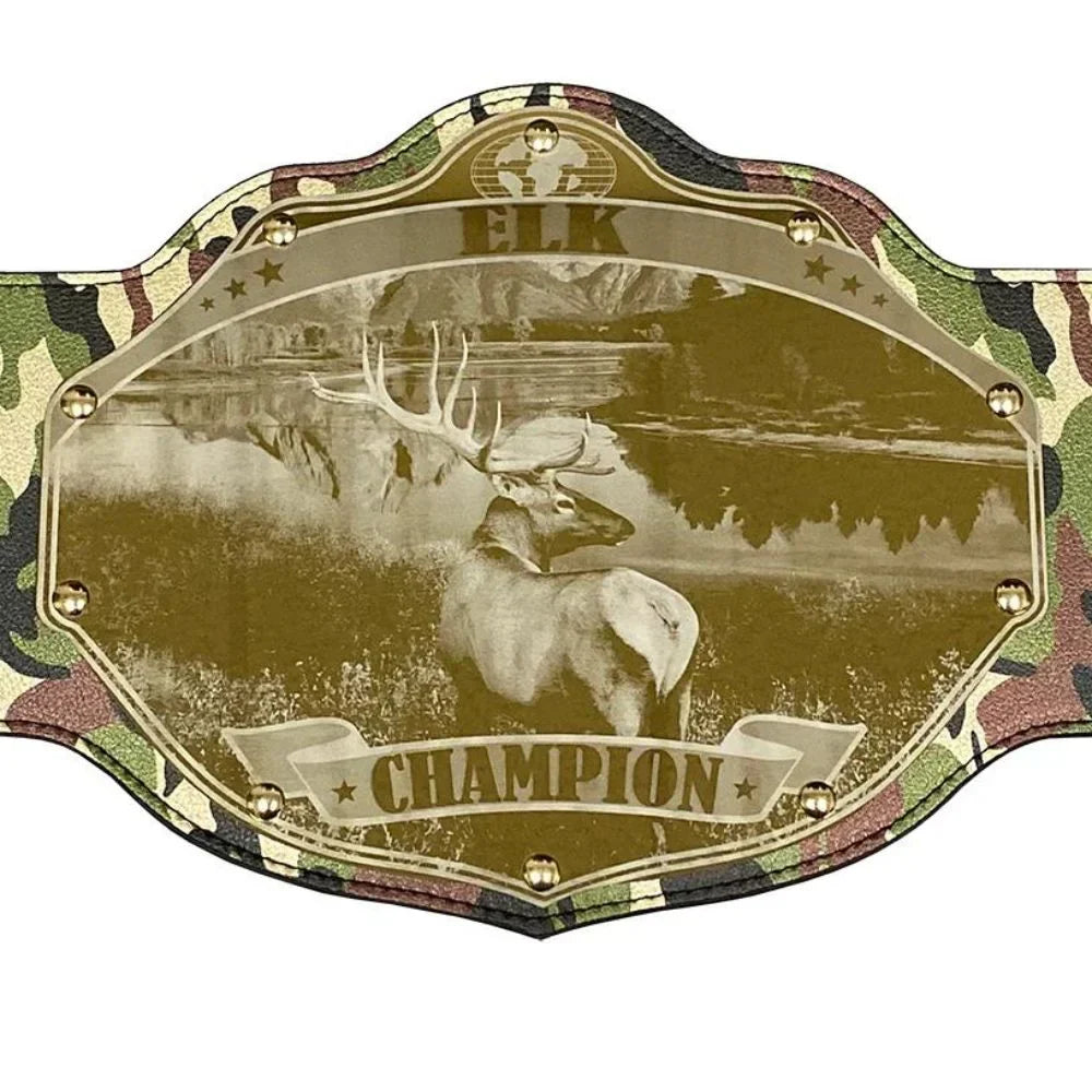 Deer Hunting Championship Belt – Premium Leather Trophy Belt for Hunters