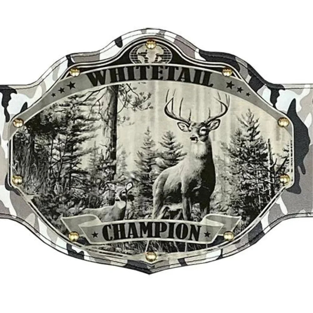 Deer Hunting Championship Belt – Premium Leather Trophy Belt for Hunters