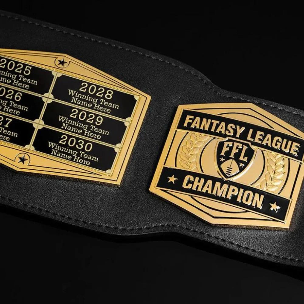 Fantasy Football Championship Belt – Premium Customizable Trophy for Winners
