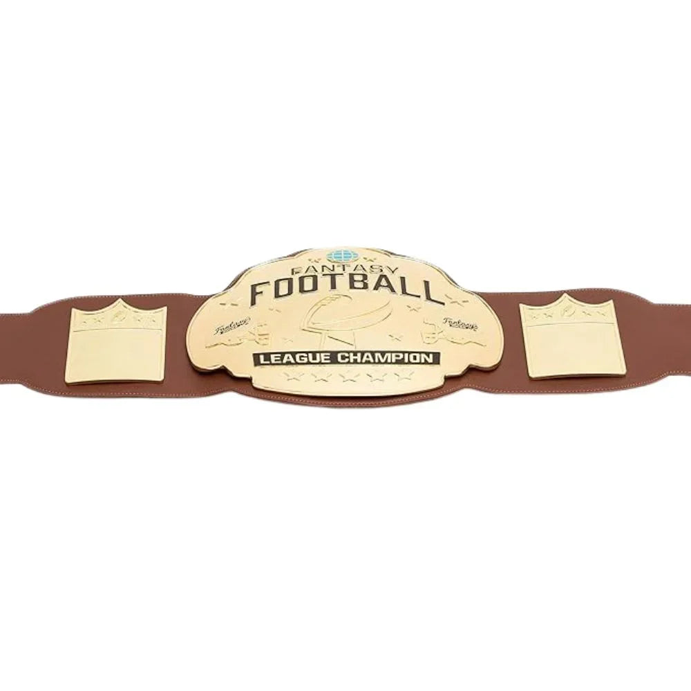Fantasy Football Championship Belt – Brown Leather Award Belt for Winners