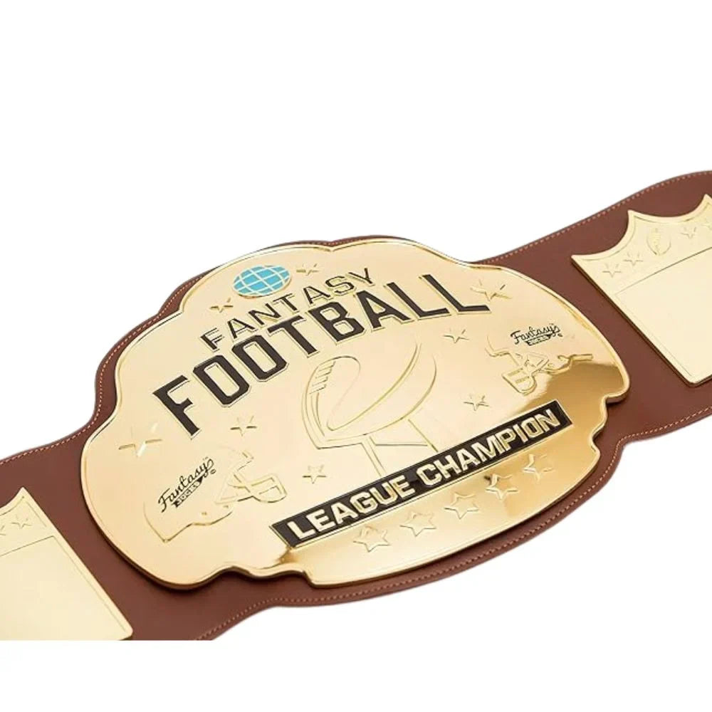 Fantasy Football Championship Belt – Brown Leather Award Belt for Winners