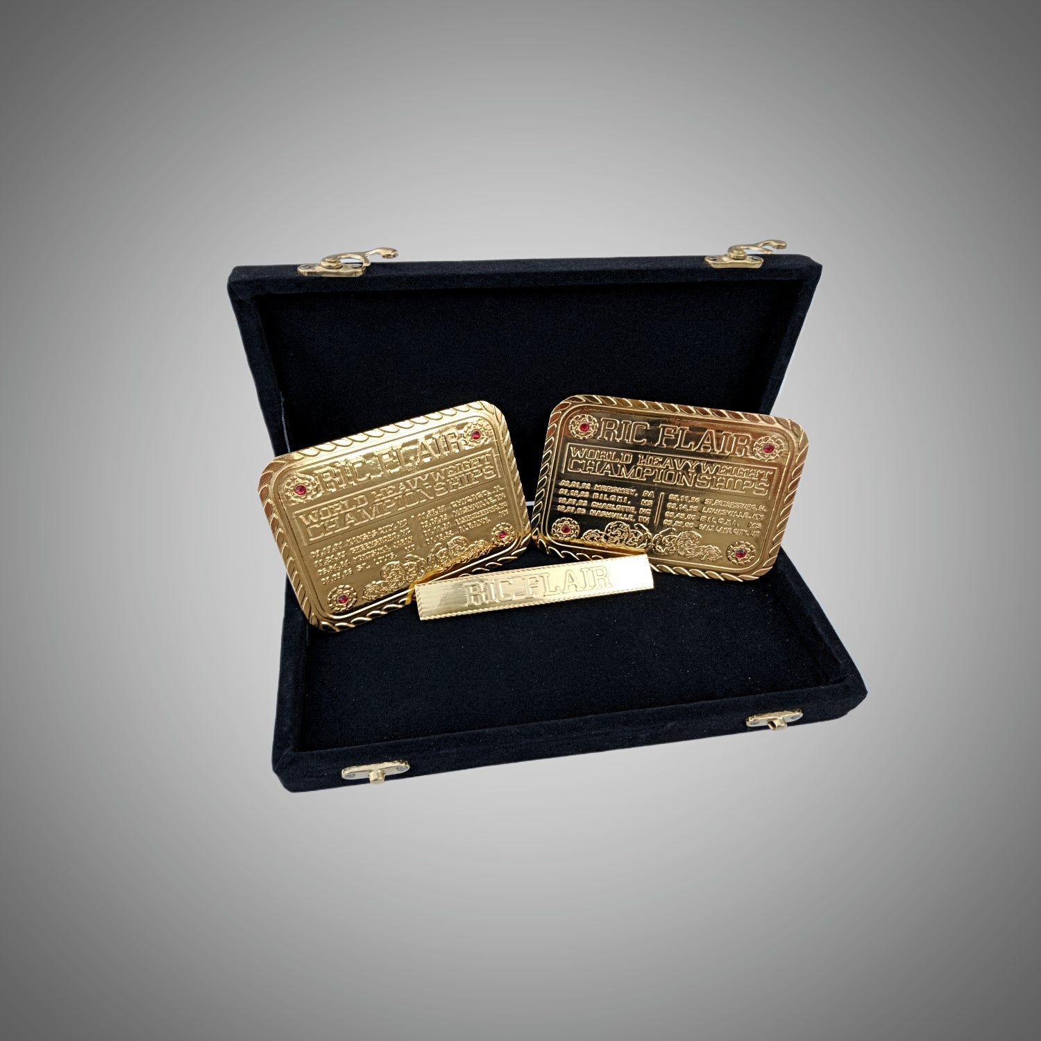 Ric Flair Side Plates WCW Title Championship Box Set
