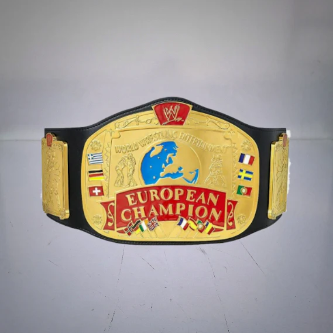 WWE European Championship Belt - Classic Collector's Title Belt