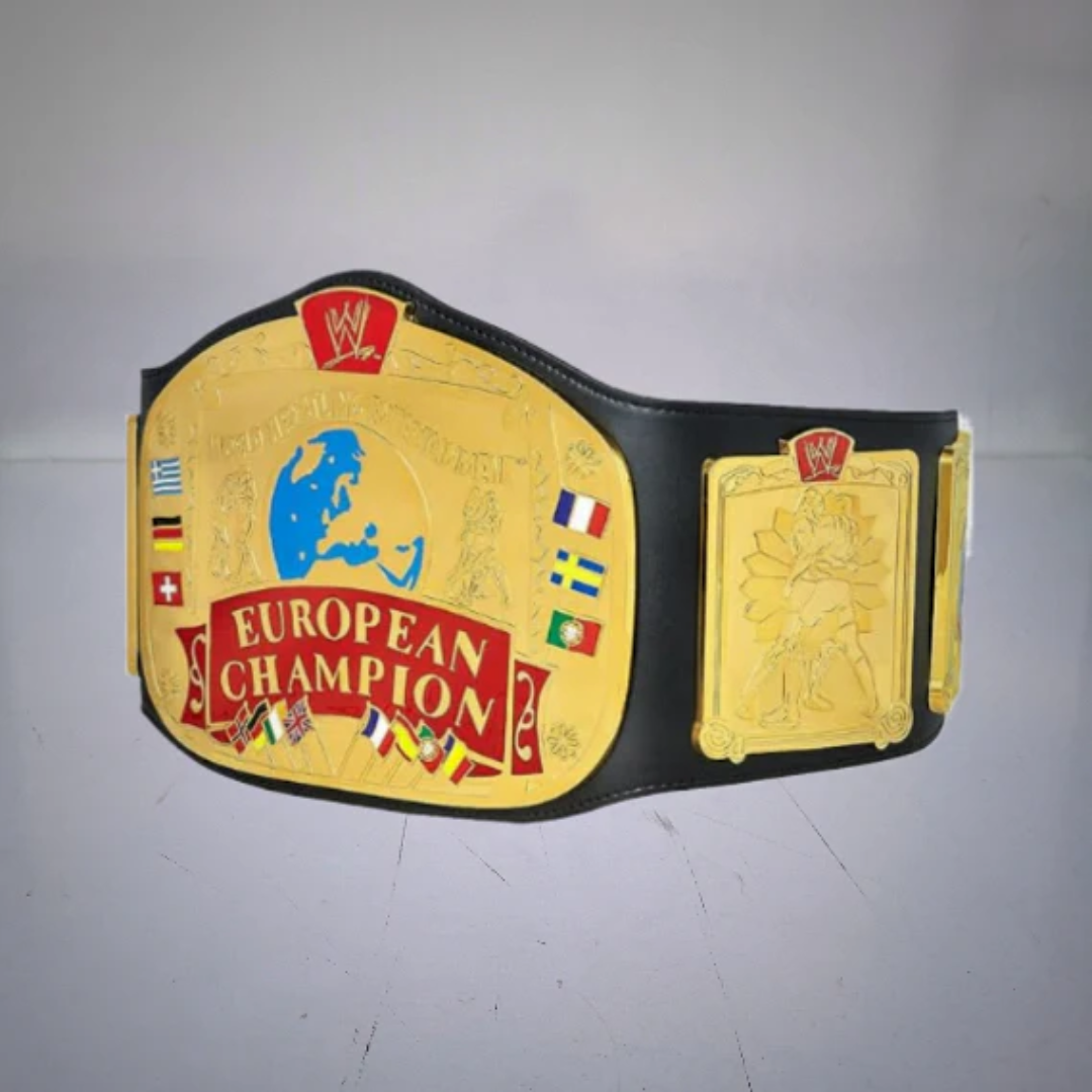 WWE European Championship Belt - Classic Collector's Title Belt