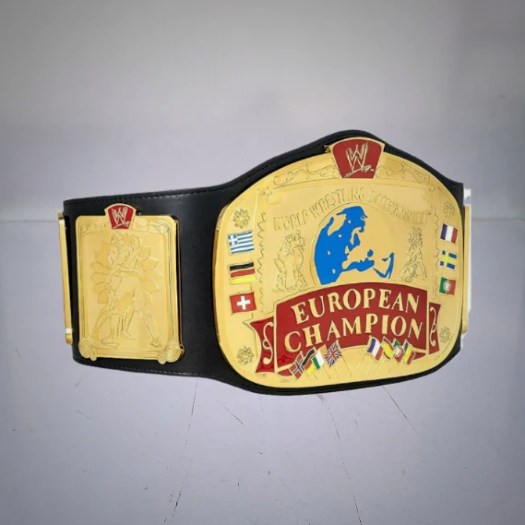 WWE European Championship Belt - Classic Collector's Title Belt