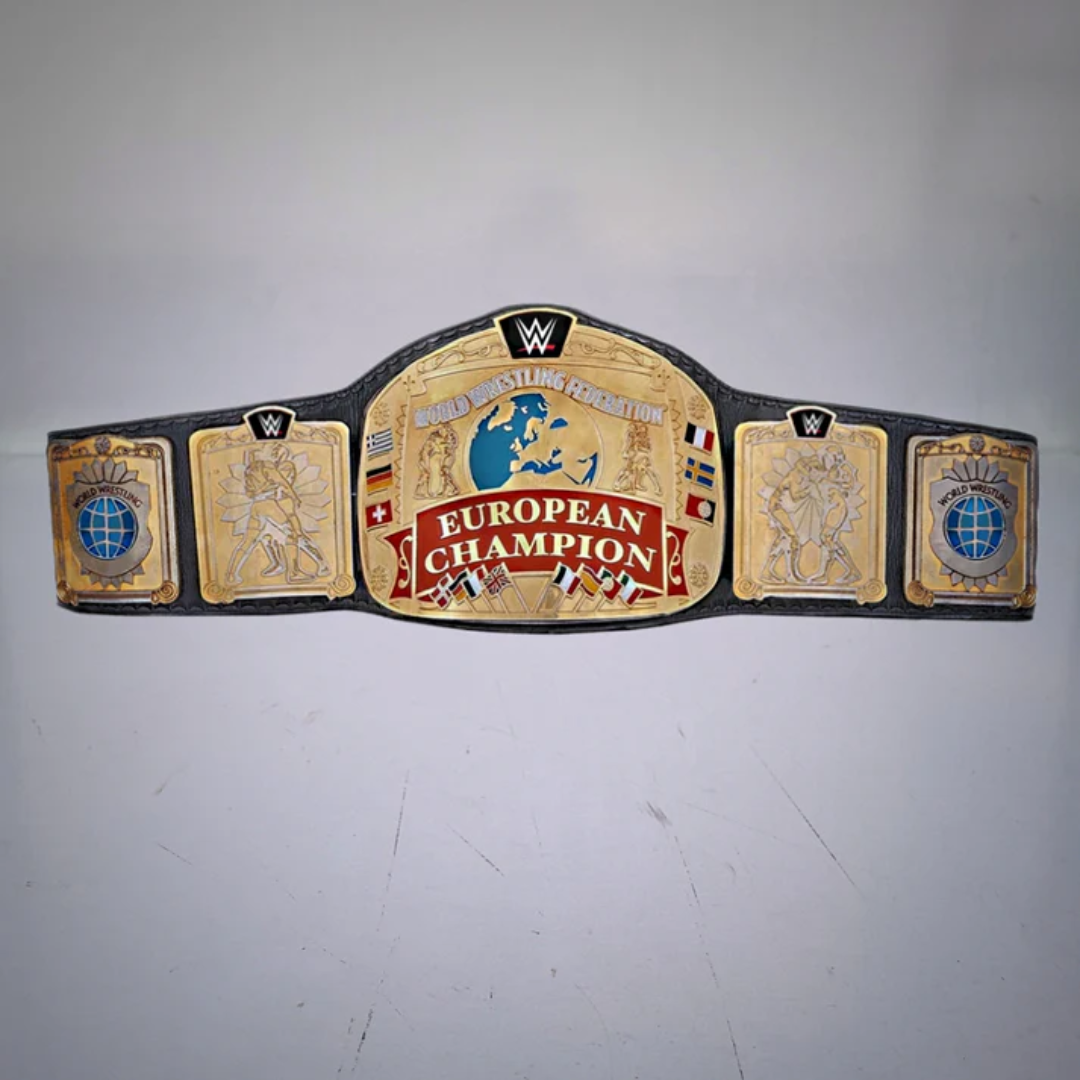 WWE European Championship Belt - Classic Collector's Title Belt