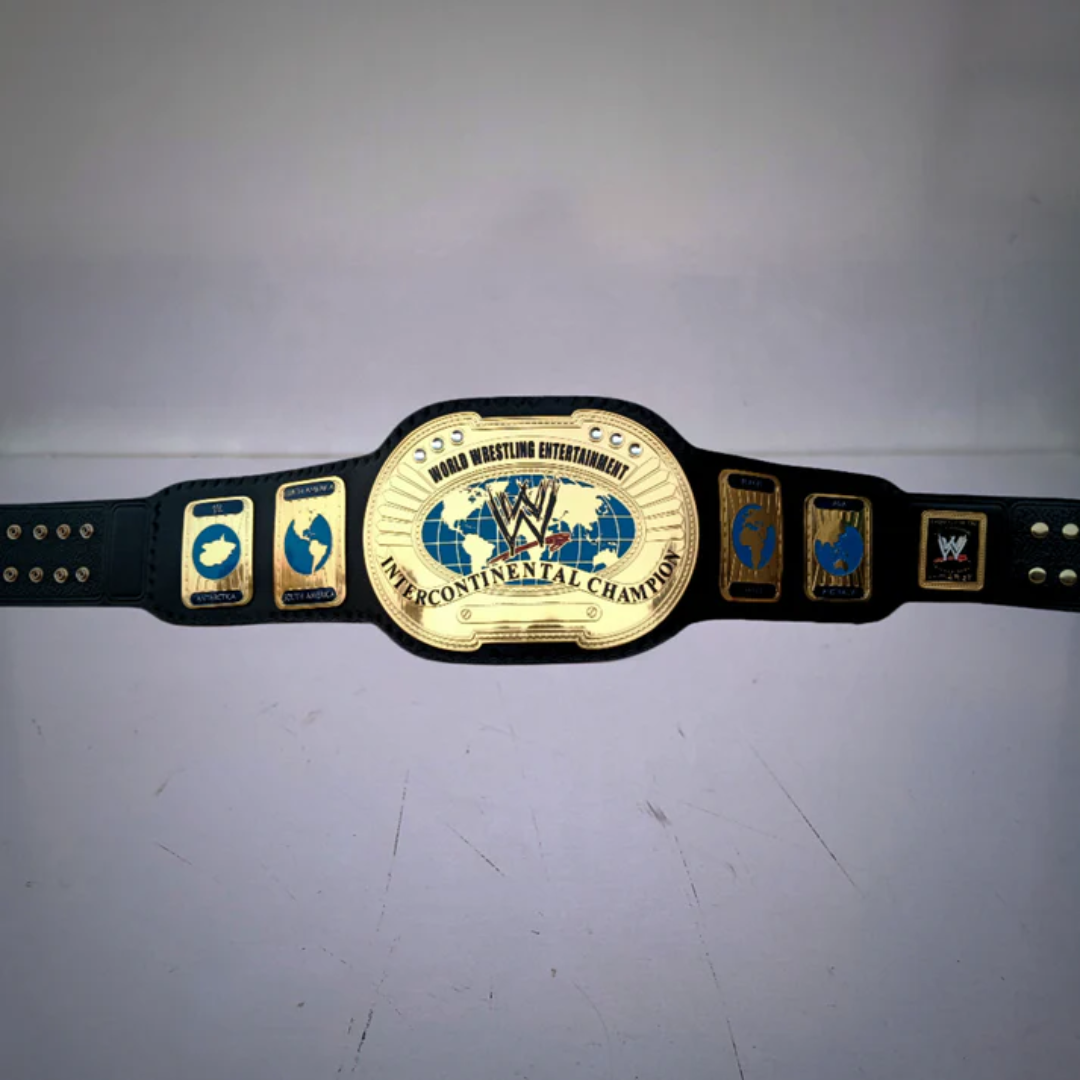 WWE Oval Intercontinental Championship Belt – Classic Wrestling Title