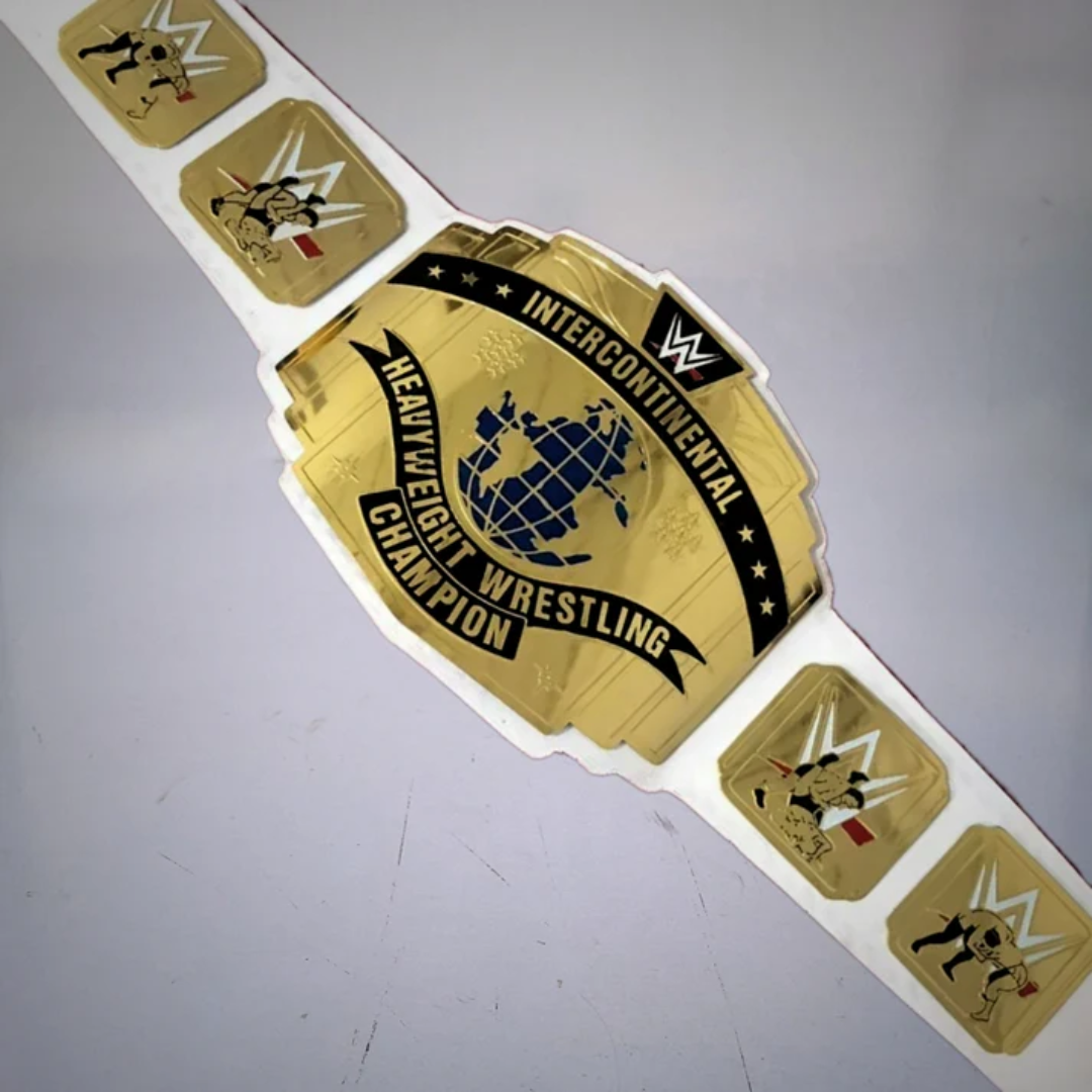 WWE White Intercontinental Championship Belt – Classic Collector’s Edition Title