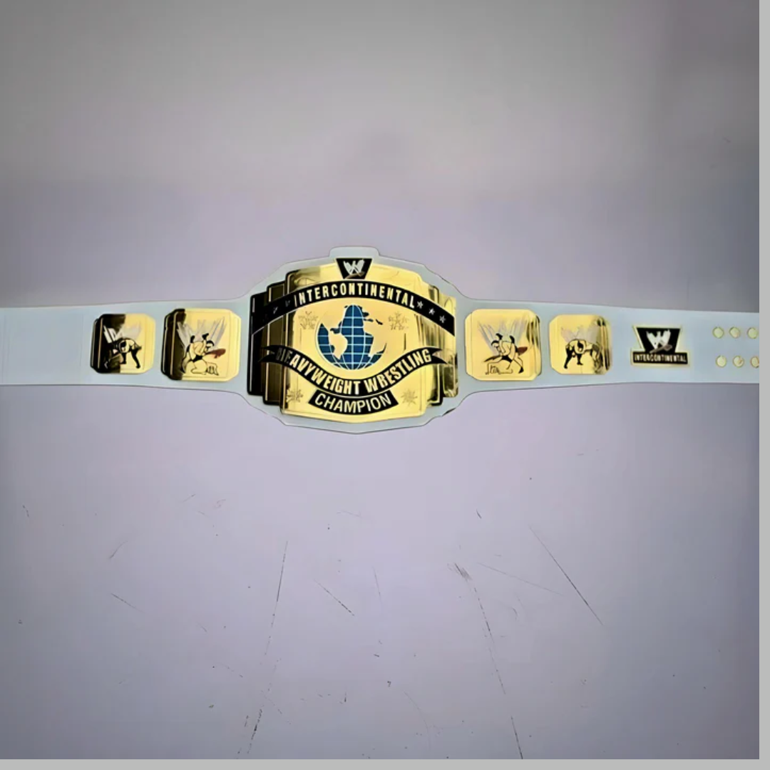 WWE White Intercontinental Championship Belt – Classic Collector’s Edition Title