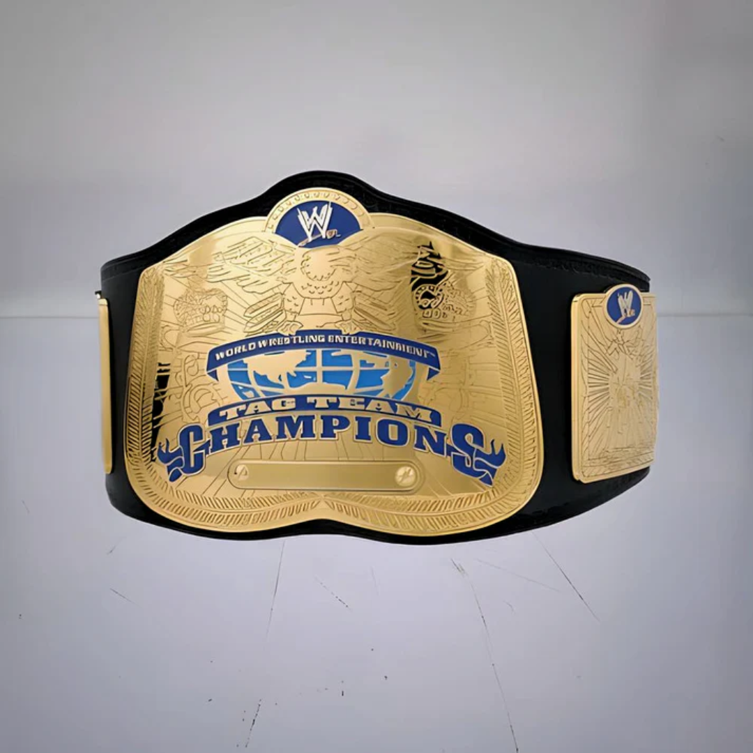 WWE SmackDown Tag Team Championship Belt – Ruthless Aggression Era Collectible Title Belt