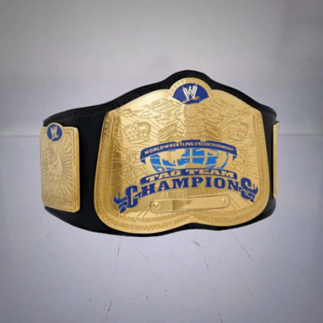 WWE SmackDown Tag Team Championship Belt – Ruthless Aggression Era Collectible Title Belt