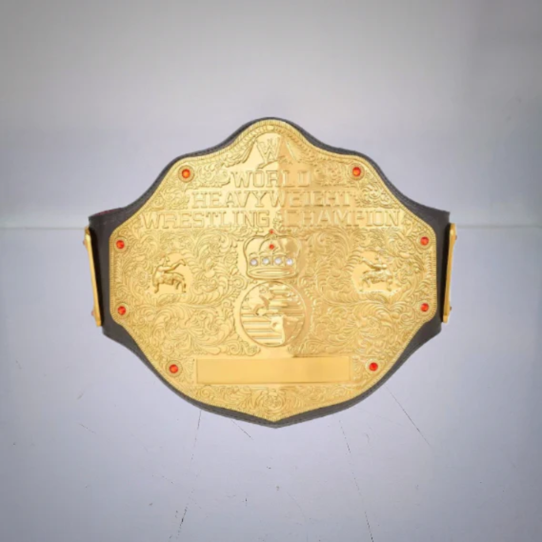 WWE World Heavyweight Championship Belt 2002 – Retro Big Gold Wrestling Title