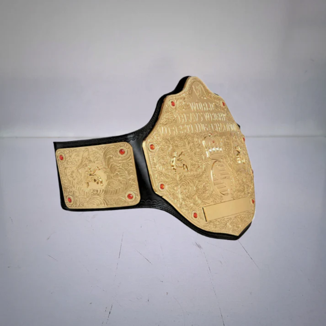 WWE World Heavyweight Championship Belt 2002 – Retro Big Gold Wrestling Title
