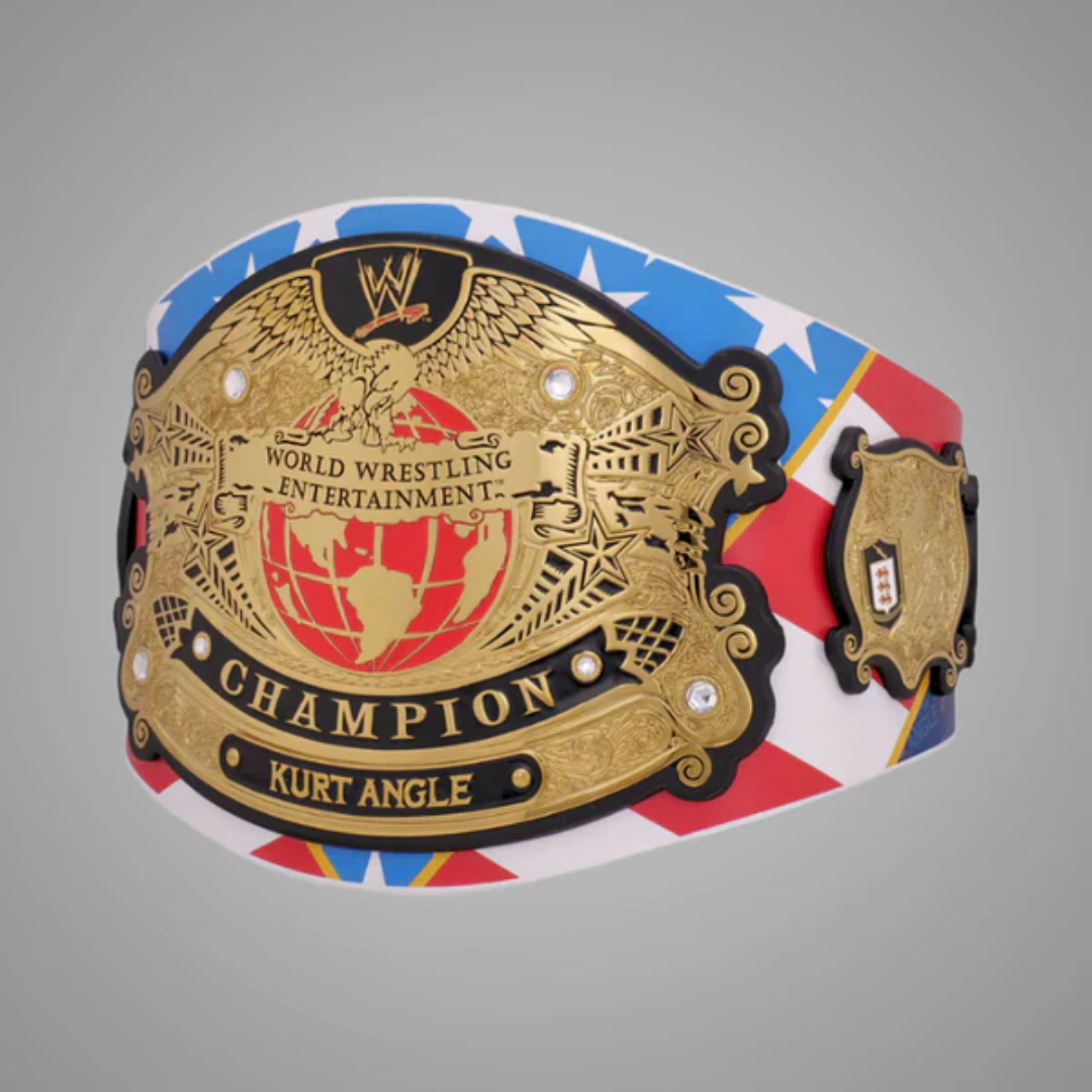 WWE Kurt Angle Signature Championship Belt – Olympic Hero Collector Edition