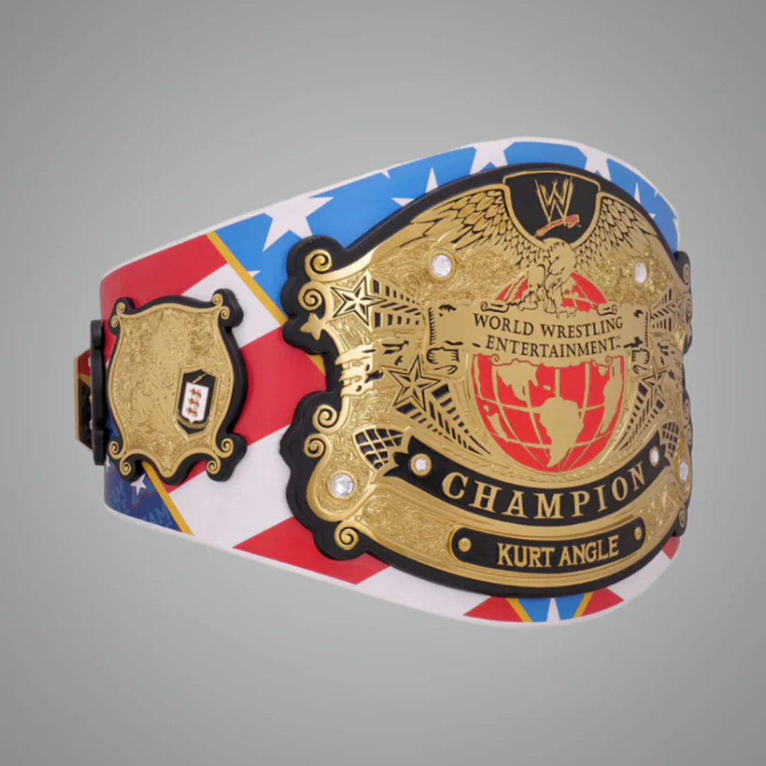 WWE Kurt Angle Signature Championship Belt – Olympic Hero Collector Edition