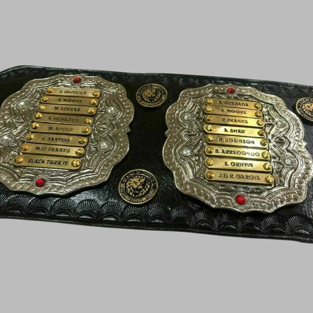 IWGP Junior Global Heavyweight Championship Belt – Silver Plate Wrestling Title