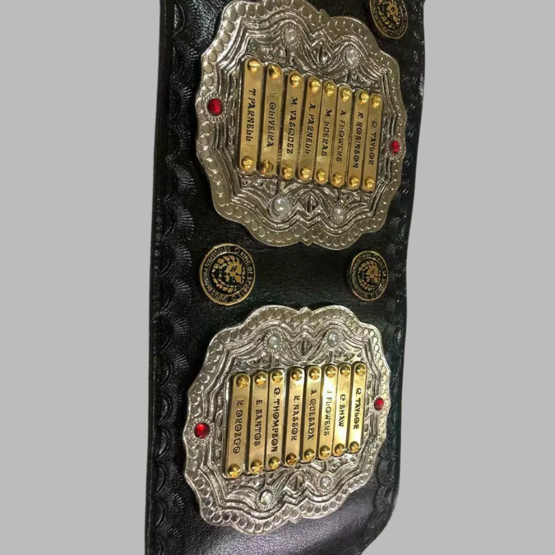 IWGP Junior Global Heavyweight Championship Belt – Silver Plate Wrestling Title