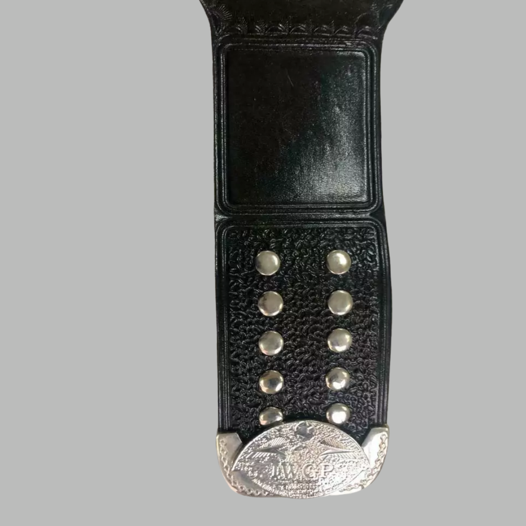 IWGP Junior Global Heavyweight Championship Belt – Silver Plate Wrestling Title