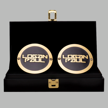 Logan Paul WWE Championship Side Plates in Brass Metal