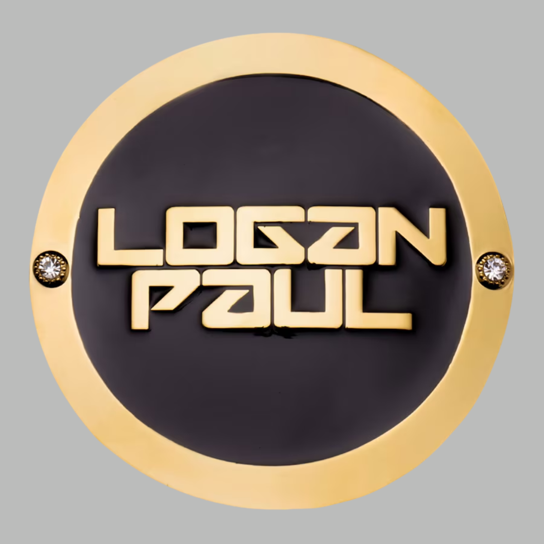 Logan Paul WWE Championship Side Plates in Brass Metal