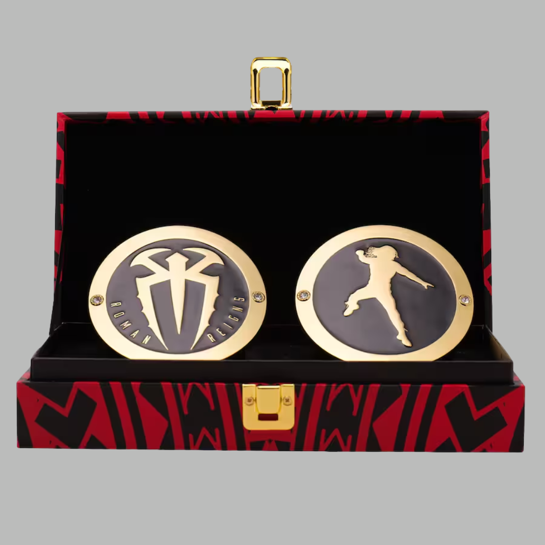 Tribal Chief Roman Reigns Box Set in Brass Metal