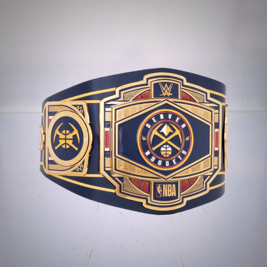 Denver Nuggets NBA WWE Legacy Championship Belt, a fusion of basketball and wrestling greatness.