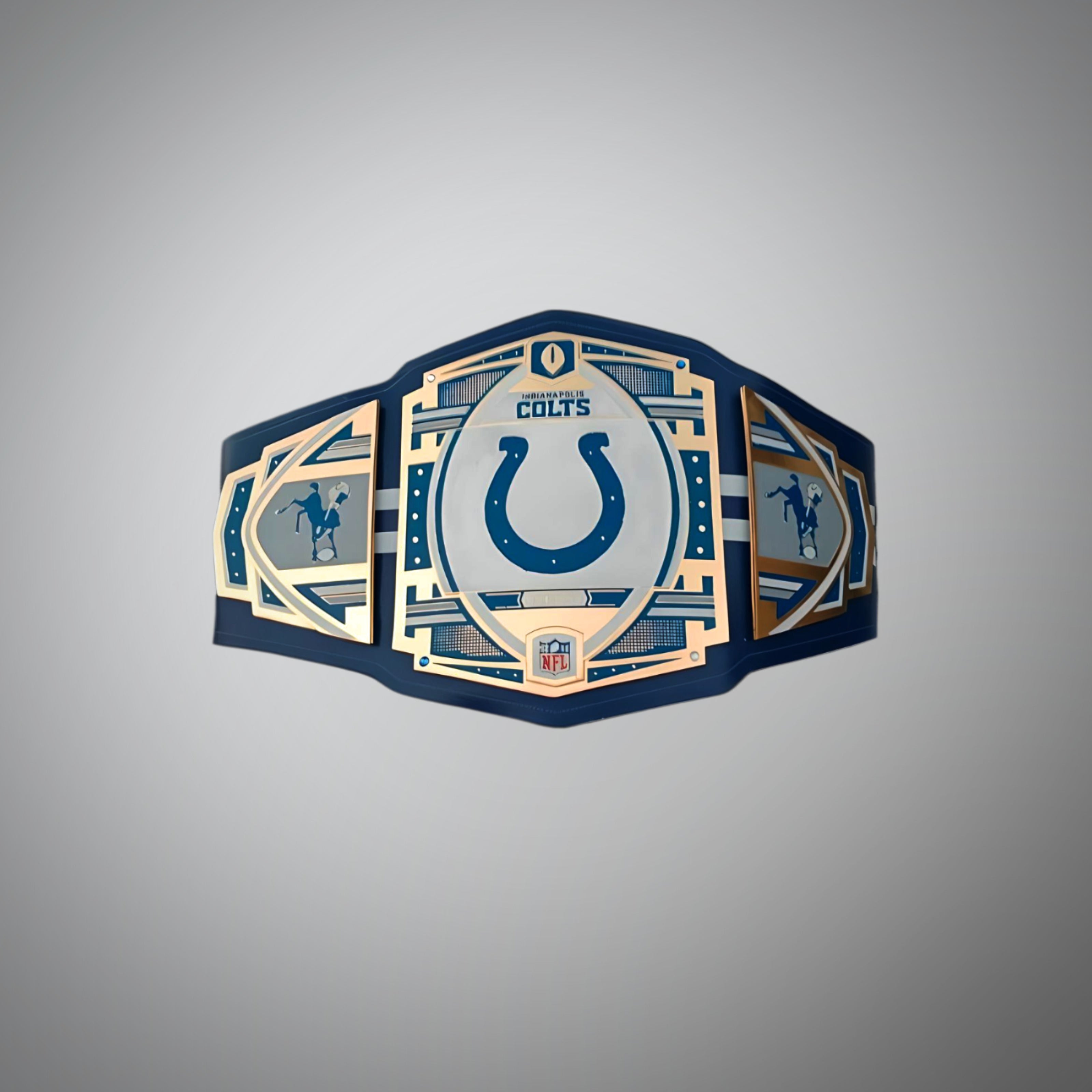 NFL Legacy Championship Title belt designed for Indianapolis Colts fans.