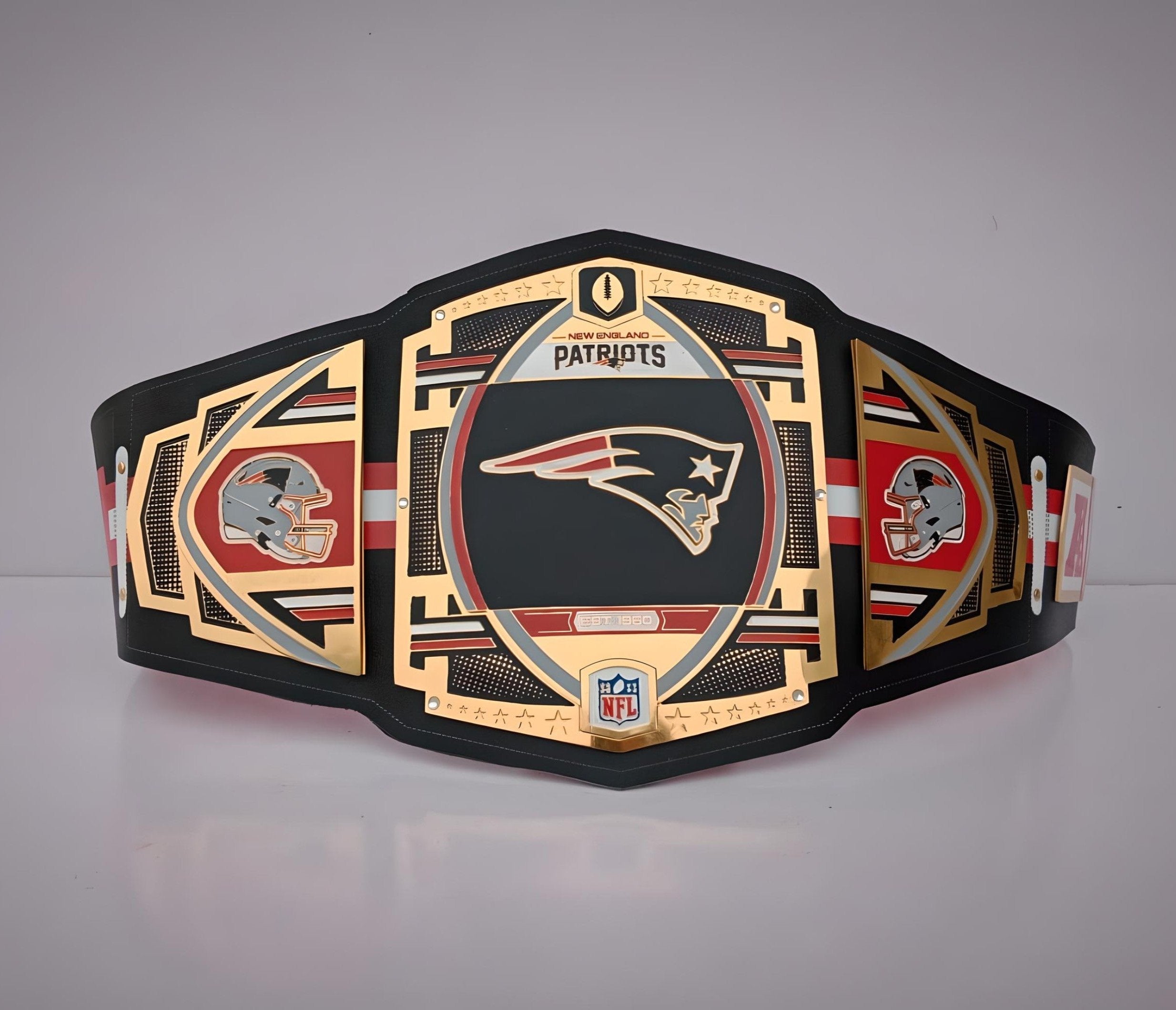 New England Patriots WWE Belt featuring Championship Legacy Edition design.