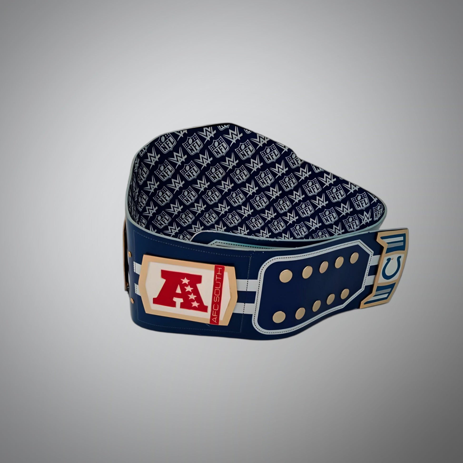 Indianapolis Colts WWE belt, a must-have for NFL and wrestling enthusiasts.